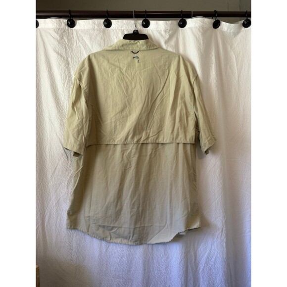 North River Outfitters Shirt Men's Large Tan Fishing Button Down Short Sleeve - Picture 4 of 4